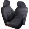 imageCoverado Seat Covers for Jeep Wrangler JK JL Leather Front Seat Covers for Truck Automotive Wrangler Seat Covers Custom Fit for 20072024 Jeep Wrangler 2Door4DoorBlackBlack