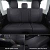 imageCoverado Seat Covers for Jeep Wrangler JK JL Leather Front Seat Covers for Truck Automotive Wrangler Seat Covers Custom Fit for 20072024 Jeep Wrangler 2Door4DoorBlackBlack