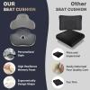 imageCoverado Seat Cushion and Lumbar Support Pillow for Car Office Chair Ergonomic Memory Foam Desk Chair Cushion Back Support Pillow Sciatica ampamp Back ampamp Tailbone Pain Relief CushionBlackampampGray