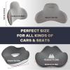 imageCoverado Seat Cushion and Lumbar Support Pillow for Car Office Chair Ergonomic Memory Foam Desk Chair Cushion Back Support Pillow Sciatica ampamp Back ampamp Tailbone Pain Relief CushionBlackampampGray
