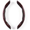 imageCoverado Steering Wheel Cover Deluxe Leather AntiSlip Design Car Steering Wheel Protector 15 Inch Universal Fit for Car Truck SUV Men Women Universal 145 to 15 Inch 2pcsBlackGoldBlackred