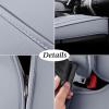 imageCoverado Tundra Seat Covers Full Set Leather Car Seat Covers for Trucks Automotive Seat Covers Protector Custom Fit 20072021 Toyota TundraRedGray