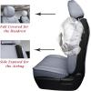 imageCoverado Tundra Seat Covers Full Set Leather Car Seat Covers for Trucks Automotive Seat Covers Protector Custom Fit 20072021 Toyota TundraRedGray