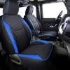 imageCoverado Seat Covers for Jeep Wrangler JK JL Leather Front Seat Covers for Truck Automotive Wrangler Seat Covers Custom Fit for 20072024 Jeep Wrangler 2Door4DoorBlackBlue