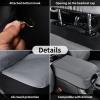 imageCoverado Rear Car Seat Covers Waterproof Canvas Seat Protector for Car Seat Cushions for Kids ampamp Dogs Seat Covers Compatible with 20152025 Ford F150 ampamp 20172025 Ford F250 F350 F450Black 2PCSGray