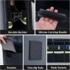 imageCoverado Trunk Organizer  Nappa Leather Car Organizer 30L Car Storage Organizer wCollapsible Waterproof Multi Compartments Dividers ampamp Secure 2 Straps Trunk Organizer for SUVTruckL