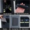 imageCoverado Trunk Organizer  Nappa Leather Car Organizer 30L Car Storage Organizer wCollapsible Waterproof Multi Compartments Dividers ampamp Secure 2 Straps Trunk Organizer for SUVTruckM