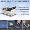 imageCoverado Car Seat Covers Front Covers for Cars Car Seat Cover Front Seats Car Seat Protector Waterproof Leather Car Seat Cushion Universal Interior Covers Seat Protectors for Most Cars BeigeBlue
