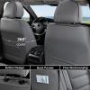 imageCoverado Car Seat Covers Front Covers for Cars Car Seat Cover Front Seats Car Seat Protector Waterproof Leather Car Seat Cushion Universal Interior Covers Seat Protectors for Most Cars BeigeGray