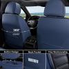 imageCoverado Car Seat Covers Front Covers for Cars Car Seat Cover Front Seats Car Seat Protector Waterproof Leather Car Seat Cushion Universal Interior Covers Seat Protectors for Most Cars BeigeBlue
