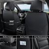 imageCoverado Car Seat Covers Front Covers for Cars Car Seat Cover Front Seats Car Seat Protector Waterproof Leather Car Seat Cushion Universal Interior Covers Seat Protectors for Most Cars BeigeBlack