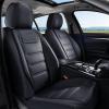 imageCoverado Car Seat Covers Front Covers for Cars Car Seat Cover Front Seats Car Seat Protector Waterproof Leather Car Seat Cushion Universal Interior Covers Seat Protectors for Most Cars BeigeBlack
