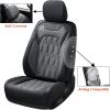 imageCoverado Fullset Car Seat CoversLeather Ford F150 Seat Covers Fit for 20152025 F150 and 20172025 F250 F350 F450 Super Duty Crew Cab XL XLT Lariat King Ranch Platinum BlackBlackGray
