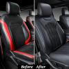 imageCoverado Fullset Car Seat CoversLeather Ford F150 Seat Covers Fit for 20152025 F150 and 20172025 F250 F350 F450 Super Duty Crew Cab XL XLT Lariat King Ranch Platinum BlackBlack