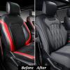 imageCoverado Fullset Car Seat CoversLeather Ford F150 Seat Covers Fit for 20152025 F150 and 20172025 F250 F350 F450 Super Duty Crew Cab XL XLT Lariat King Ranch Platinum BlackBlackGray