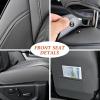 imageCoverado Fullset Car Seat CoversLeather Ford F150 Seat Covers Fit for 20152025 F150 and 20172025 F250 F350 F450 Super Duty Crew Cab XL XLT Lariat King Ranch Platinum BlackGray