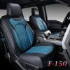 imageCoverado Fullset Car Seat CoversLeather Ford F150 Seat Covers Fit for 20152025 F150 and 20172025 F250 F350 F450 Super Duty Crew Cab XL XLT Lariat King Ranch Platinum BlackBlackBlue