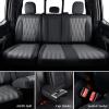 imageCoverado Fullset Car Seat CoversLeather Ford F150 Seat Covers Fit for 20152025 F150 and 20172025 F250 F350 F450 Super Duty Crew Cab XL XLT Lariat King Ranch Platinum BlackBlackGray