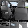 imageCoverado Pride Ride Car Seat Covers Full Set Rainbow Seat Covers for LGBTQ Leather Waterproof Universal Car Interior Covers Seat for Most Cars