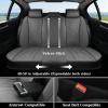 imageCoverado Pride Ride Car Seat Covers Full Set Rainbow Seat Covers for LGBTQ Leather Waterproof Universal Car Interior Covers Seat for Most CarsBlackPink