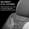 imageCoverado Pride Ride Car Seat Covers Full Set Rainbow Seat Covers for LGBTQ Leather Waterproof Universal Car Interior Covers Seat for Most CarsBlackWhite