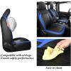 imageCoverado Seat Covers 4 Door for Jeep Wrangler 2PCS Leather Car Seat Cover for Jeep Wrangler Vehicle Accessories Custom Fit for 20182024 Jeep Wrangler Seat Covers 2Door4DoorBlueBlue