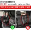 imageCoverado Seat Covers 4 Door for Jeep Wrangler 2PCS Leather Car Seat Cover for Jeep Wrangler Vehicle Accessories Custom Fit for 20182024 Jeep Wrangler Seat Covers 2Door4DoorBlueRed