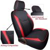 imageCoverado Seat Covers 4 Door for Jeep Wrangler 2PCS Leather Car Seat Cover for Jeep Wrangler Vehicle Accessories Custom Fit for 20182024 Jeep Wrangler Seat Covers 2Door4DoorBlueRed