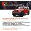 imageCoverado Seat Covers 4 Door for Jeep Wrangler 2PCS Leather Car Seat Cover for Jeep Wrangler Vehicle Accessories Custom Fit for 20182024 Jeep Wrangler Seat Covers 2Door4DoorBlueRed