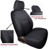 imageCoverado Seat Covers 4 Door for Jeep Wrangler 2PCS Leather Car Seat Cover for Jeep Wrangler Vehicle Accessories Custom Fit for 20182024 Jeep Wrangler Seat Covers 2Door4DoorBlueBlack