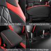 imageCoverado Seat Covers 4 Door for Jeep Wrangler 2PCS Leather Car Seat Cover for Jeep Wrangler Vehicle Accessories Custom Fit for 20182024 Jeep Wrangler Seat Covers 2Door4DoorBlueRed