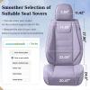 imageCoverado Car Seat Covers Full Set Seat Covers for Cars Waterproof Leather Car Seat Cushion Universal Car Interior Covers Seat Protectors for Most Cars BluePurple