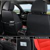 imageCoverado Car Seat Covers Full Set Seat Covers for Cars Waterproof Leather Car Seat Cushion Universal Car Interior Covers Seat Protectors for Most Cars BlueBlackRed