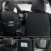imageCoverado Seat Covers Front Seats Luxury Leather Black Car Seat Cover Waterproof Automotive Car Seat Covers Protector Interior Accessories Universal Fit Most Sedans SUVs Pickup TrucksBlackGray