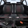 imageCoverado Seat Covers Front Seats Luxury Leather Black Car Seat Cover Waterproof Automotive Car Seat Covers Protector Interior Accessories Universal Fit Most Sedans SUVs Pickup TrucksBlackRed