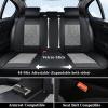imageCoverado Seat Covers Front Seats Luxury Leather Black Car Seat Cover Waterproof Automotive Car Seat Covers Protector Interior Accessories Universal Fit Most Sedans SUVs Pickup TrucksBlackGray