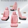 imageCoverado Seat Covers Front Seats Luxury Leather Black Car Seat Cover Waterproof Automotive Car Seat Covers Protector Interior Accessories Universal Fit Most Sedans SUVs Pickup TrucksPink
