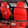 imageCoverado Seat Covers Front Seats Luxury Leather Black Car Seat Cover Waterproof Automotive Car Seat Covers Protector Interior Accessories Universal Fit Most Sedans SUVs Pickup TrucksRed
