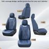 imageCoverado Seat Covers Front Seats Luxury Leather Black Car Seat Cover Waterproof Automotive Car Seat Covers Protector Interior Accessories Universal Fit Most Sedans SUVs Pickup TrucksBlue