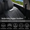 imageCoverado Seat Covers Front Seats Luxury Leather Black Car Seat Cover Waterproof Automotive Car Seat Covers Protector Interior Accessories Universal Fit Most Sedans SUVs Pickup TrucksBlack