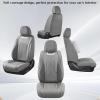 imageCoverado Seat Covers Front Seats Luxury Leather Black Car Seat Cover Waterproof Automotive Car Seat Covers Protector Interior Accessories Universal Fit Most Sedans SUVs Pickup TrucksGray
