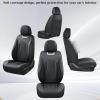 imageCoverado Seat Covers Front Seats Luxury Leather Black Car Seat Cover Waterproof Automotive Car Seat Covers Protector Interior Accessories Universal Fit Most Sedans SUVs Pickup TrucksBlack