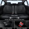 imageCoverado Seat Covers Front Seats Luxury Leather Black Car Seat Cover Waterproof Automotive Car Seat Covers Protector Interior Accessories Universal Fit Most Sedans SUVs Pickup TrucksBlack