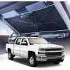 image2025 Upgrade Coverado Windshield Sun Shade UPF80 Sunshade for Car Windshield Blocks Heat ampamp UV Rays Thickened Vinyl Coating Keep Cool Protect Interior M 57x32 for SedansSUVsLarge61L x 34W