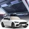 image2025 Upgrade Coverado Windshield Sun Shade UPF80 Sunshade for Car Windshield Blocks Heat ampamp UV Rays Thickened Vinyl Coating Keep Cool Protect Interior M 57x32 for SedansSUVsMedium
