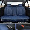 imageCoverado Back Seat Covers Waterproof Car Protectors Black Leather Seat Covers 3Piece Automotive Seat Covers for Back Seats Universal Fit for SUVs ampamp Cars AllWeather ProtectionBlue