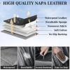 imageCoverado Back Seat Covers Waterproof Car Protectors Black Leather Seat Covers 3Piece Automotive Seat Covers for Back Seats Universal Fit for SUVs ampamp Cars AllWeather ProtectionGrayBlack