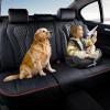 imageCoverado Back Seat Covers Waterproof Car Protectors Black Leather Seat Covers 3Piece Automotive Seat Covers for Back Seats Universal Fit for SUVs ampamp Cars AllWeather ProtectionBlackRed line