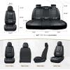 imageCoverado Car Seat Covers Full Set Seat Covers for Cars Front Seat Covers and Back Seat Cover Waterproof Leather Automotive Seat Cover Universal Car Interior Protectors Cushion for Most Cars RedBlack
