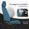 imageCoverado Car Seat Covers Full Set Seat Covers for Cars Front Seat Covers and Back Seat Cover Waterproof Leather Automotive Seat Cover Universal Car Interior Protectors Cushion for Most Cars RedBlackblue